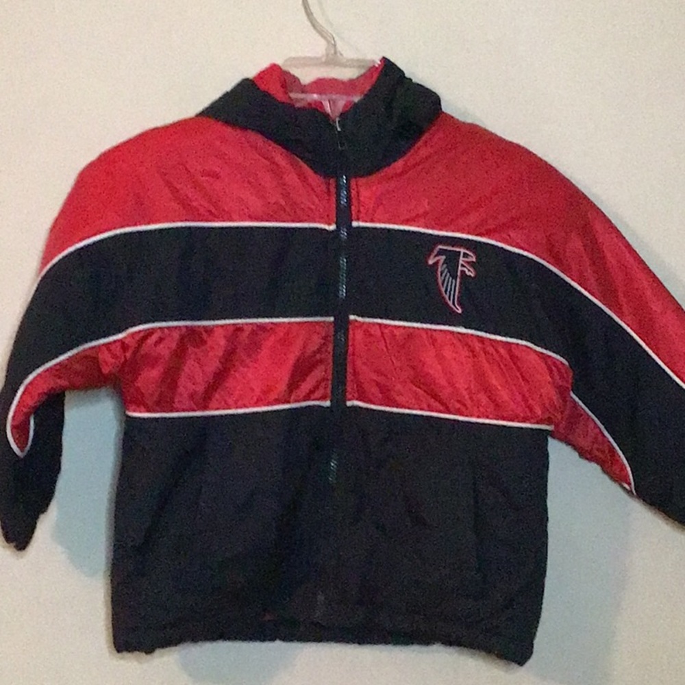 Game Day Falcons Coat Red & Black Size 5 M
